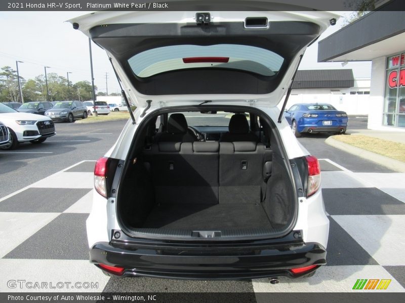 Platinum White Pearl / Black 2021 Honda HR-V Sport