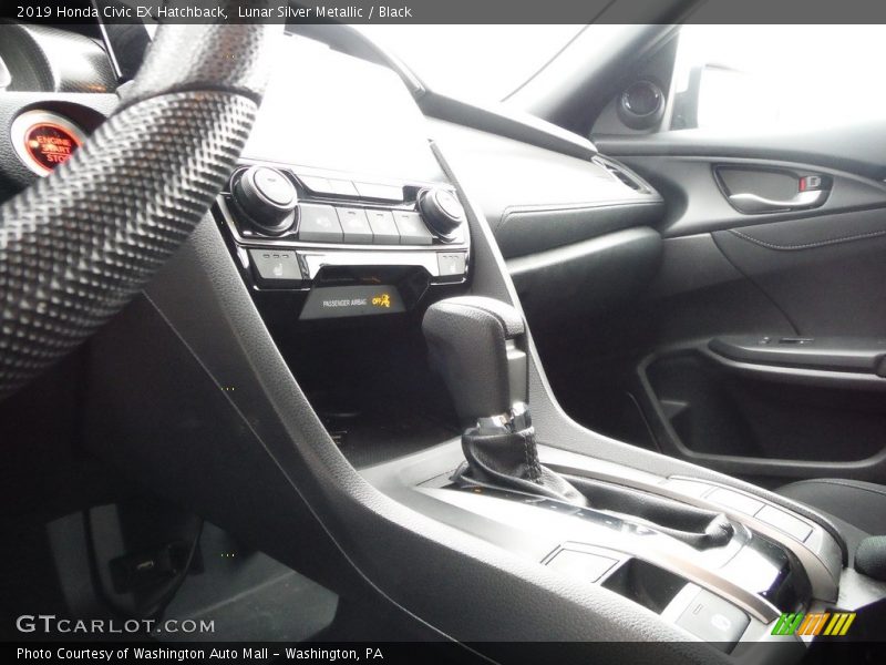 Lunar Silver Metallic / Black 2019 Honda Civic EX Hatchback