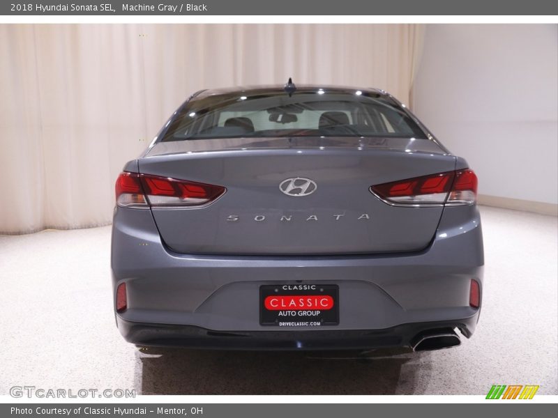 Machine Gray / Black 2018 Hyundai Sonata SEL