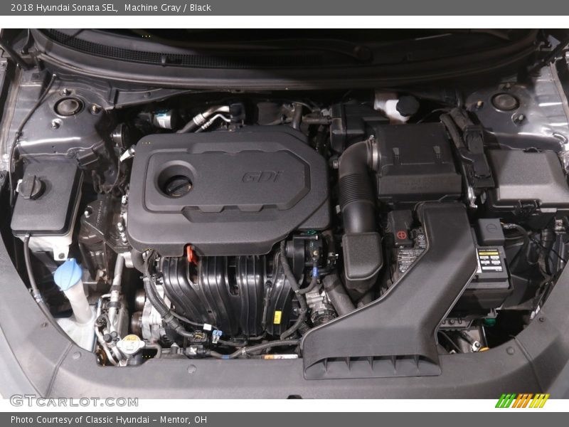 Machine Gray / Black 2018 Hyundai Sonata SEL