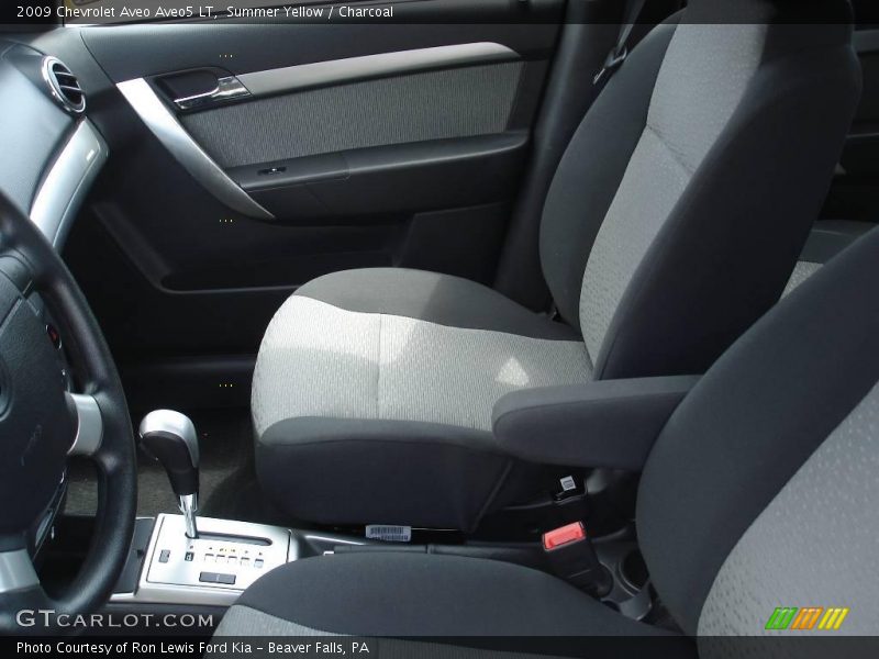 Summer Yellow / Charcoal 2009 Chevrolet Aveo Aveo5 LT