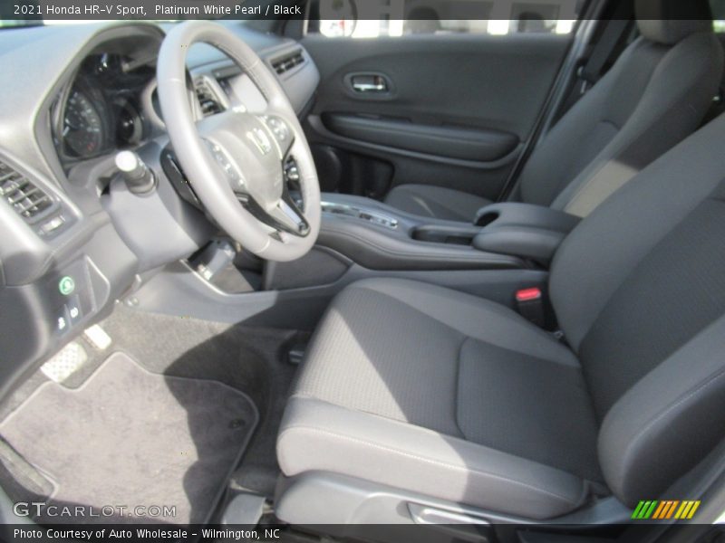 Platinum White Pearl / Black 2021 Honda HR-V Sport