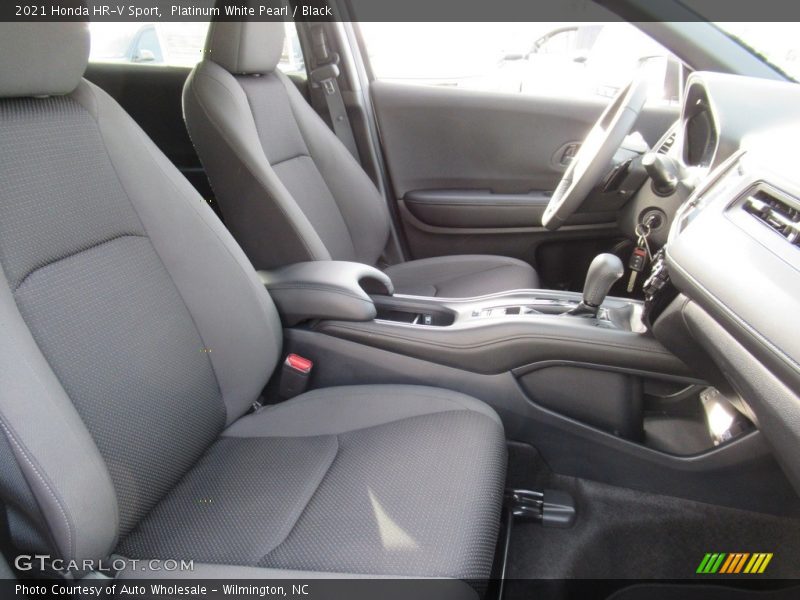 Platinum White Pearl / Black 2021 Honda HR-V Sport