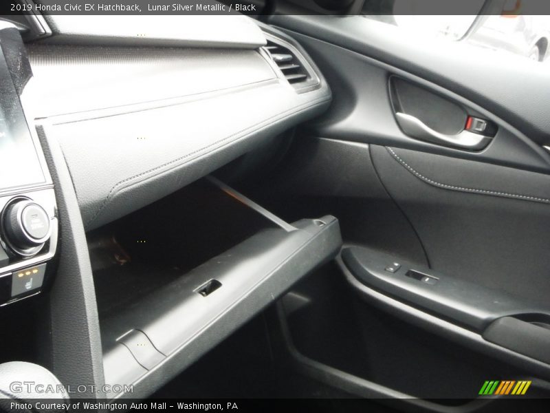 Lunar Silver Metallic / Black 2019 Honda Civic EX Hatchback