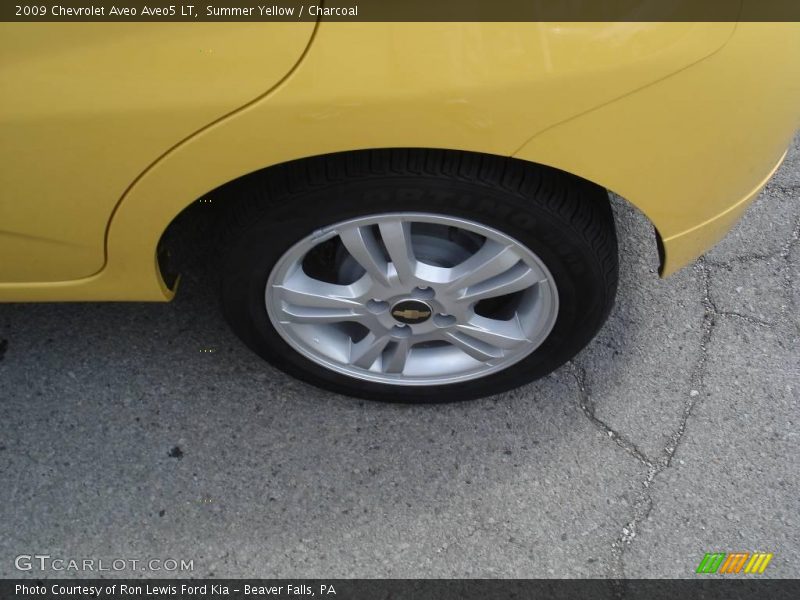 Summer Yellow / Charcoal 2009 Chevrolet Aveo Aveo5 LT