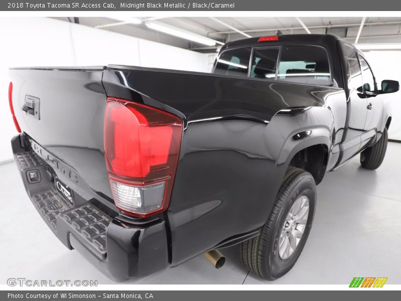 Midnight Black Metallic / Black/Caramel 2018 Toyota Tacoma SR Access Cab