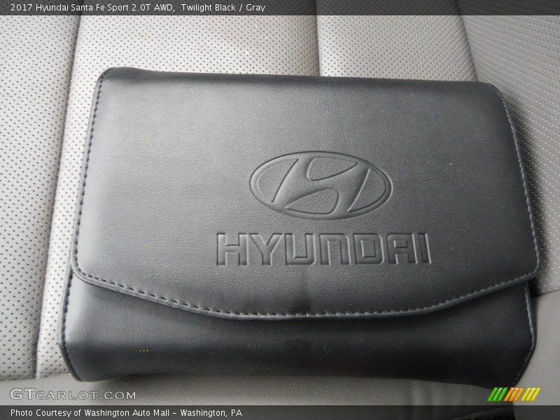 Twilight Black / Gray 2017 Hyundai Santa Fe Sport 2.0T AWD