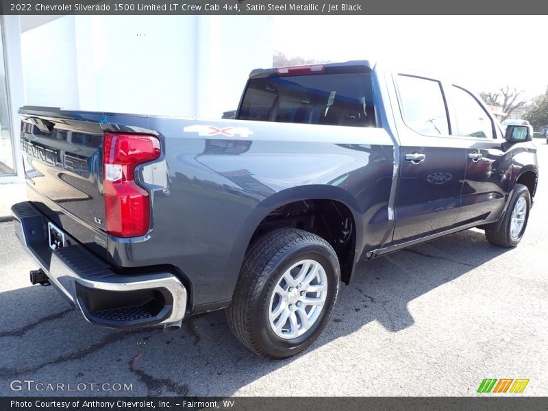 Satin Steel Metallic / Jet Black 2022 Chevrolet Silverado 1500 Limited LT Crew Cab 4x4