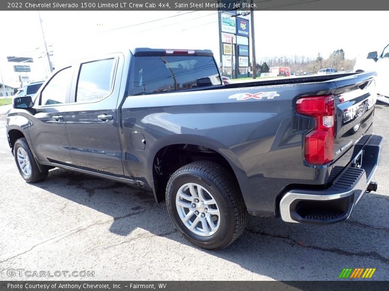 Satin Steel Metallic / Jet Black 2022 Chevrolet Silverado 1500 Limited LT Crew Cab 4x4