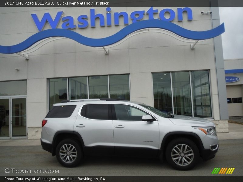 Quicksilver Metallic / Jet Black 2017 GMC Acadia SLE AWD