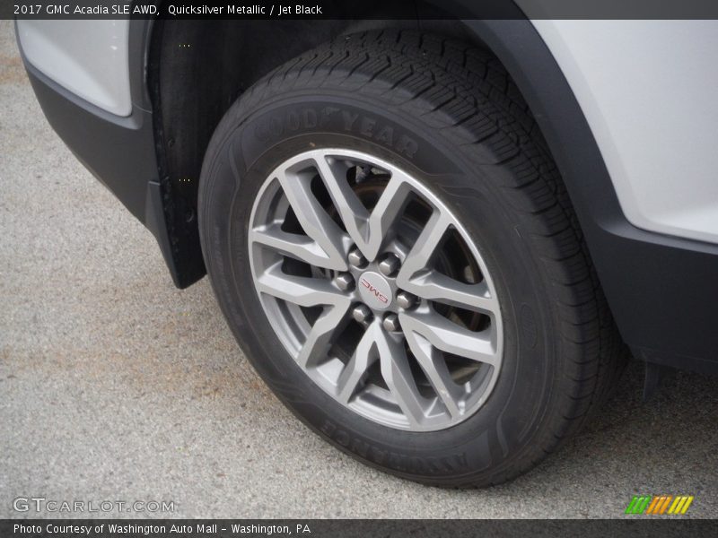 Quicksilver Metallic / Jet Black 2017 GMC Acadia SLE AWD