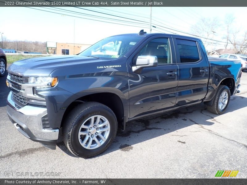 Satin Steel Metallic / Jet Black 2022 Chevrolet Silverado 1500 Limited LT Crew Cab 4x4
