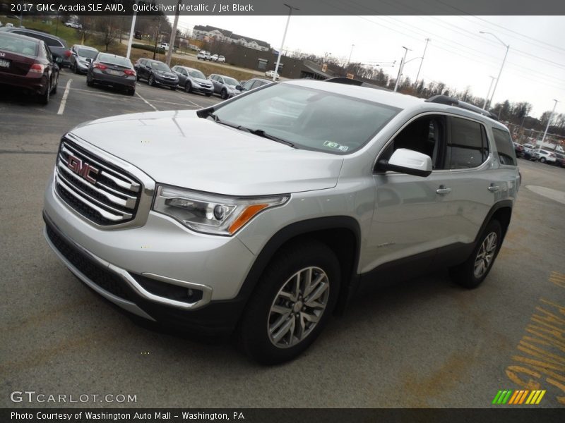 Quicksilver Metallic / Jet Black 2017 GMC Acadia SLE AWD
