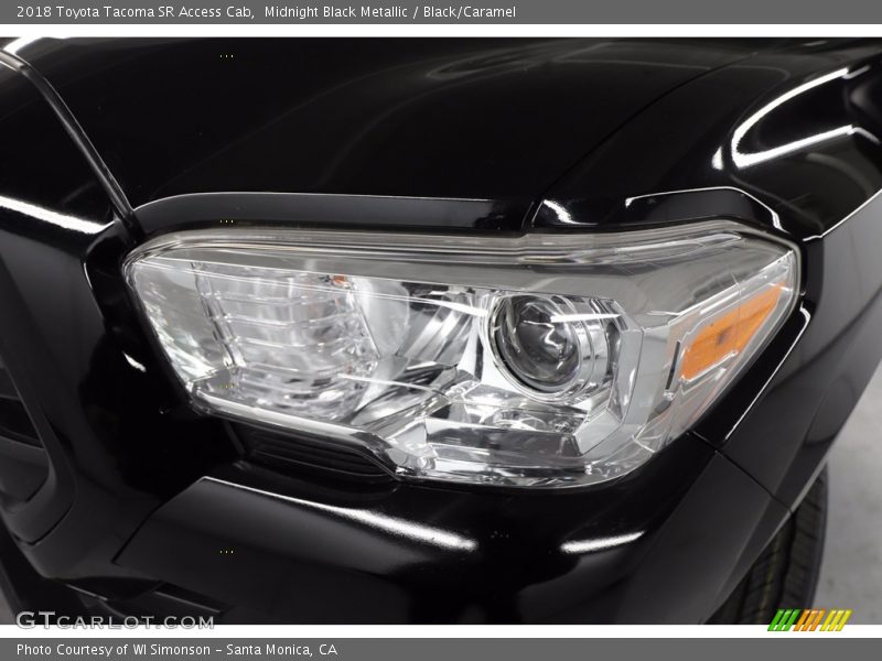 Midnight Black Metallic / Black/Caramel 2018 Toyota Tacoma SR Access Cab