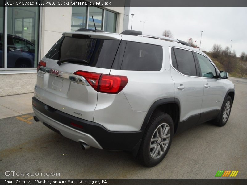 Quicksilver Metallic / Jet Black 2017 GMC Acadia SLE AWD