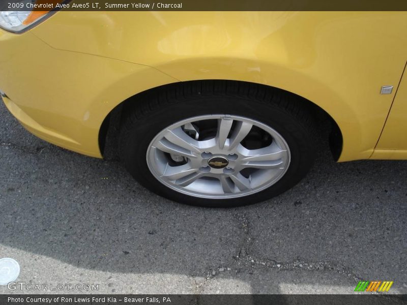 Summer Yellow / Charcoal 2009 Chevrolet Aveo Aveo5 LT