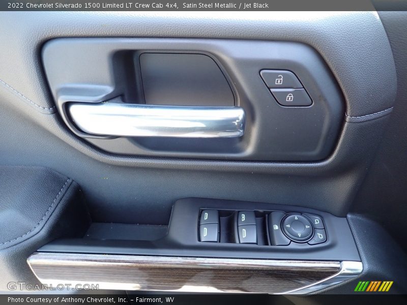 Satin Steel Metallic / Jet Black 2022 Chevrolet Silverado 1500 Limited LT Crew Cab 4x4