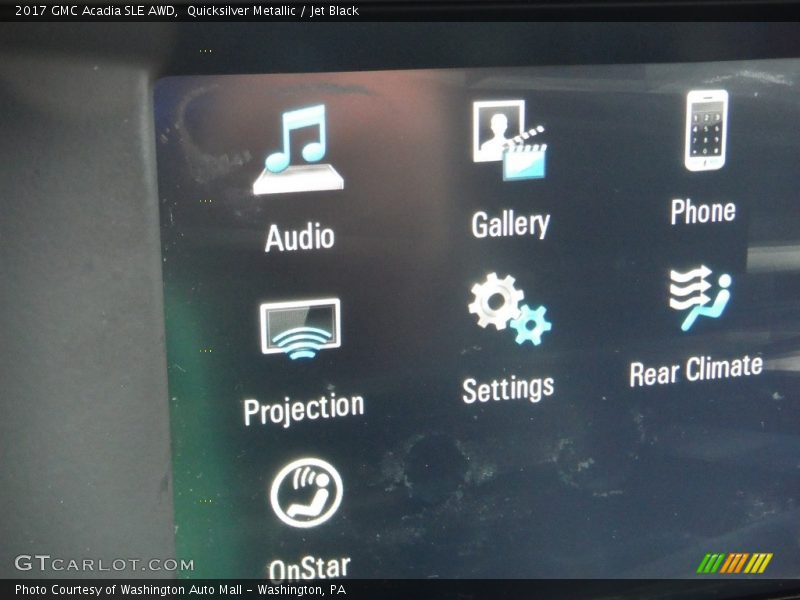 Quicksilver Metallic / Jet Black 2017 GMC Acadia SLE AWD