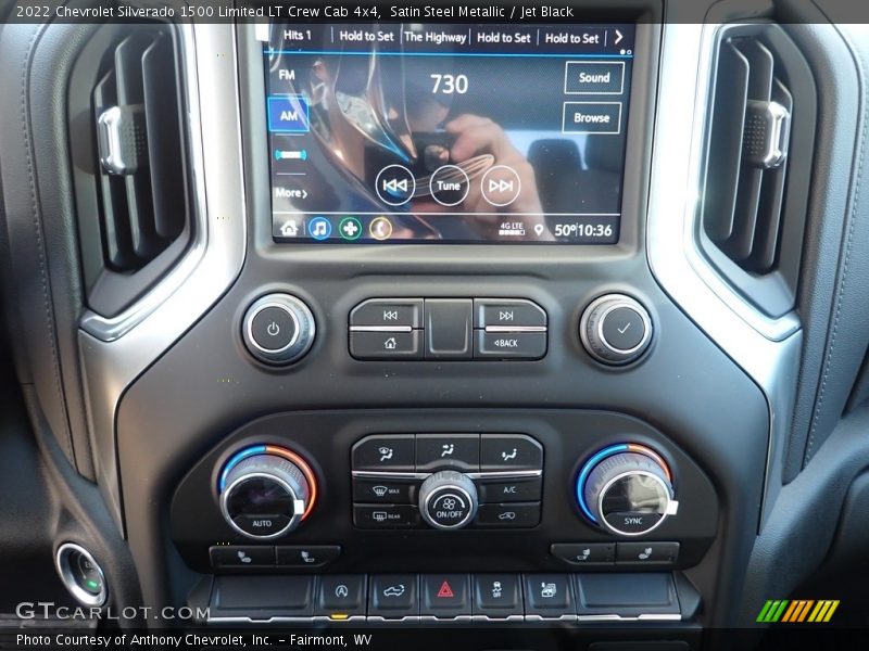 Satin Steel Metallic / Jet Black 2022 Chevrolet Silverado 1500 Limited LT Crew Cab 4x4