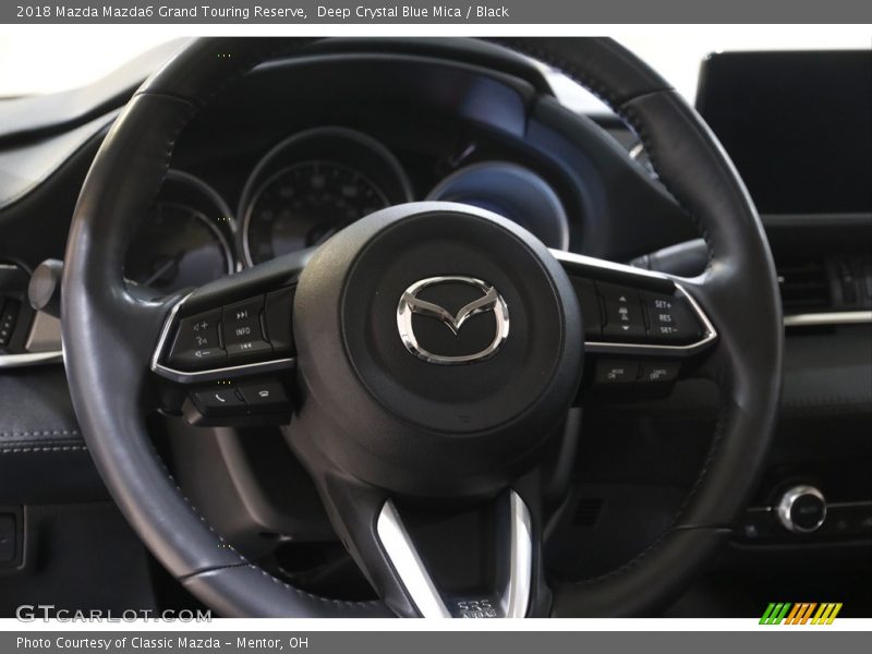 Deep Crystal Blue Mica / Black 2018 Mazda Mazda6 Grand Touring Reserve