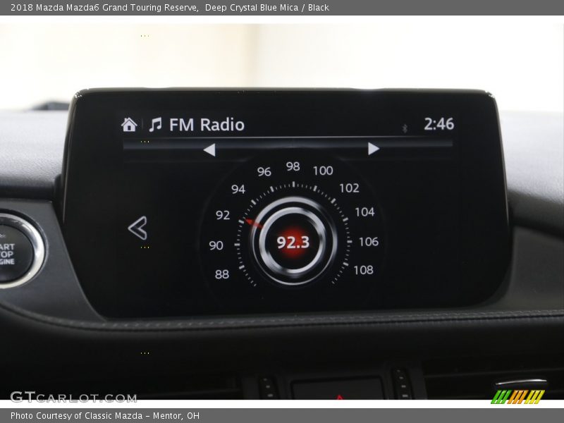 Deep Crystal Blue Mica / Black 2018 Mazda Mazda6 Grand Touring Reserve