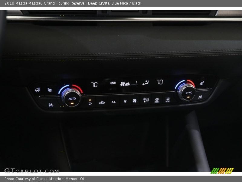 Deep Crystal Blue Mica / Black 2018 Mazda Mazda6 Grand Touring Reserve