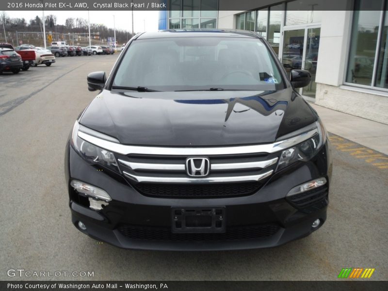 Crystal Black Pearl / Black 2016 Honda Pilot EX-L AWD