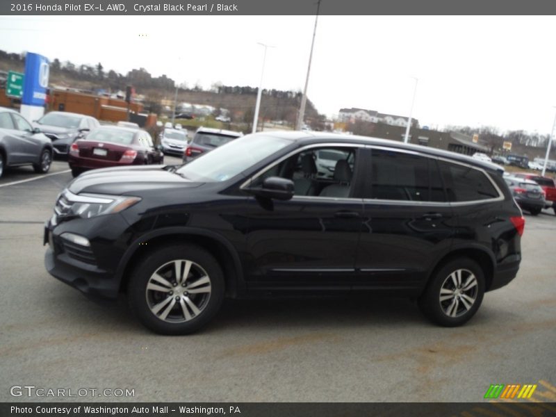Crystal Black Pearl / Black 2016 Honda Pilot EX-L AWD