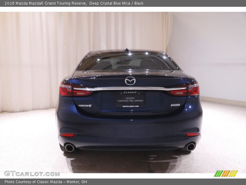 Deep Crystal Blue Mica / Black 2018 Mazda Mazda6 Grand Touring Reserve