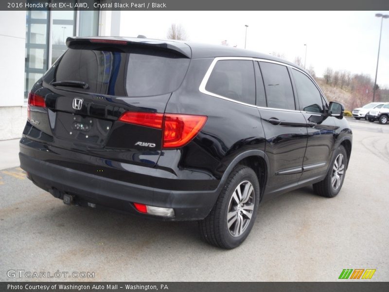 Crystal Black Pearl / Black 2016 Honda Pilot EX-L AWD