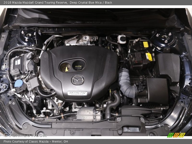 Deep Crystal Blue Mica / Black 2018 Mazda Mazda6 Grand Touring Reserve