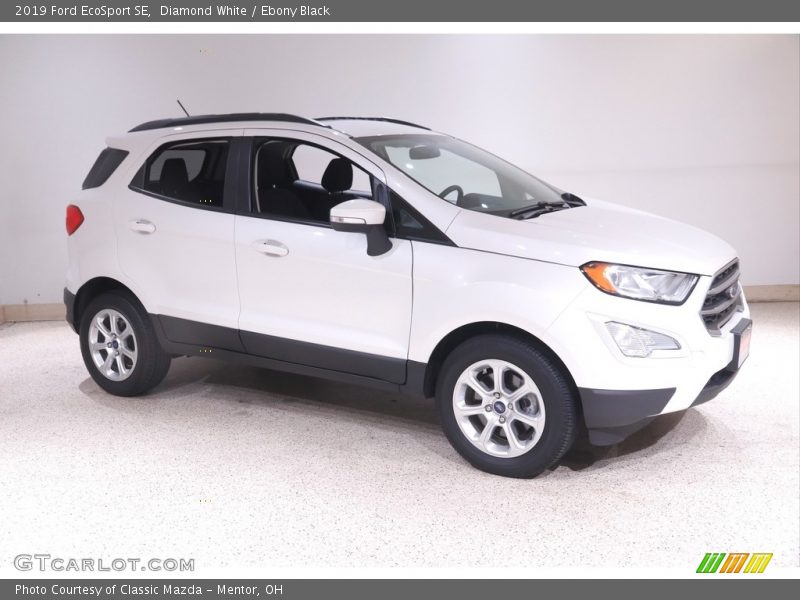 Diamond White / Ebony Black 2019 Ford EcoSport SE