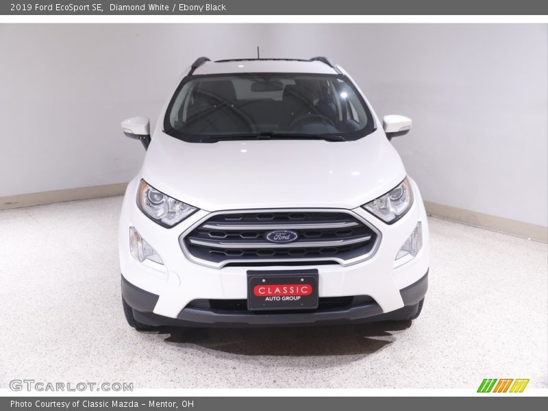 Diamond White / Ebony Black 2019 Ford EcoSport SE