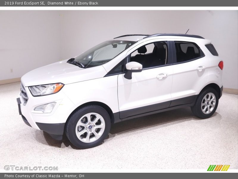 Diamond White / Ebony Black 2019 Ford EcoSport SE