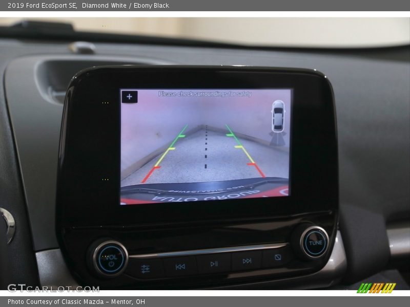 Diamond White / Ebony Black 2019 Ford EcoSport SE