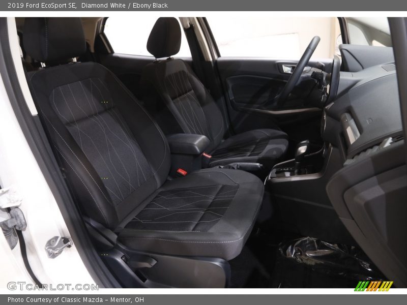 Diamond White / Ebony Black 2019 Ford EcoSport SE
