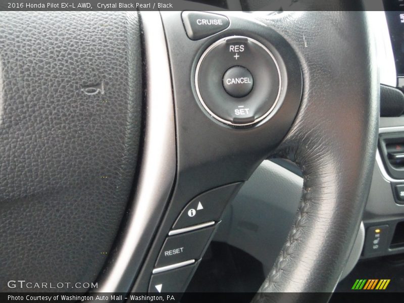 Crystal Black Pearl / Black 2016 Honda Pilot EX-L AWD
