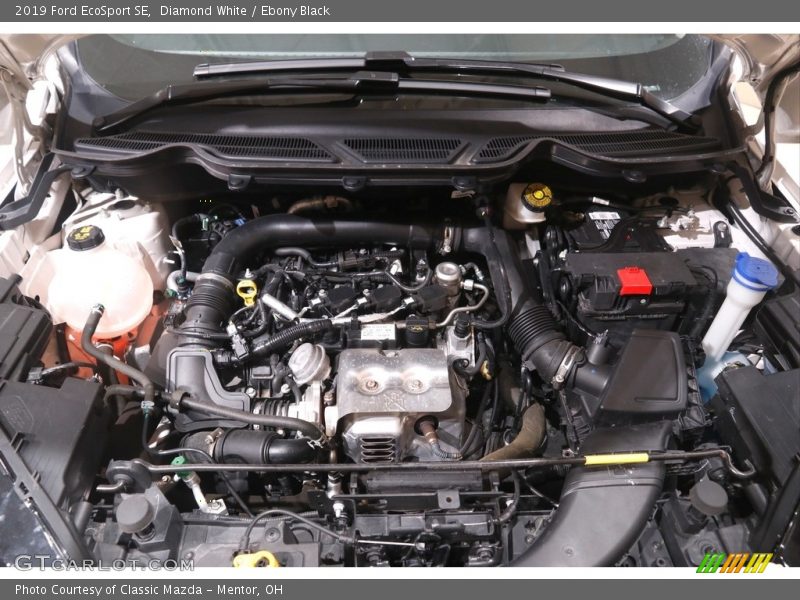 Diamond White / Ebony Black 2019 Ford EcoSport SE