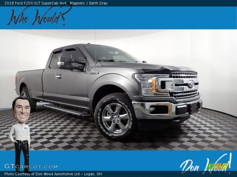 Magnetic / Earth Gray 2018 Ford F150 XLT SuperCab 4x4