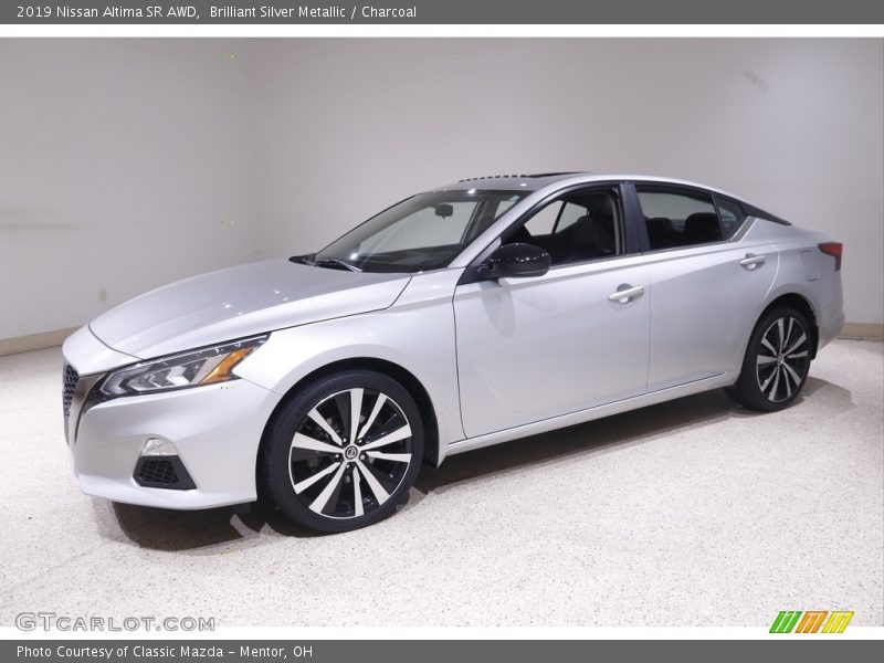 Brilliant Silver Metallic / Charcoal 2019 Nissan Altima SR AWD