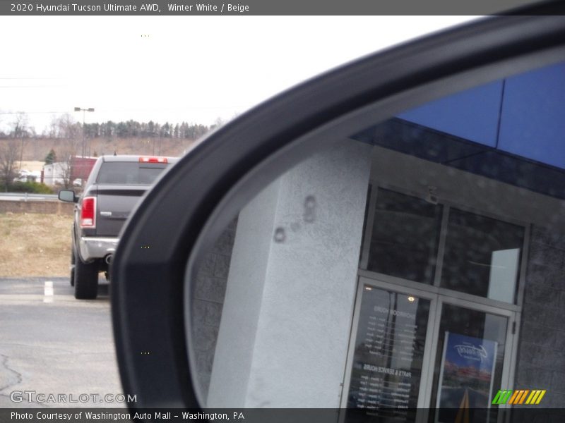 Winter White / Beige 2020 Hyundai Tucson Ultimate AWD