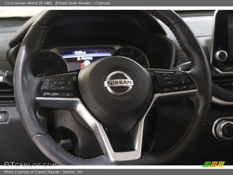 Brilliant Silver Metallic / Charcoal 2019 Nissan Altima SR AWD