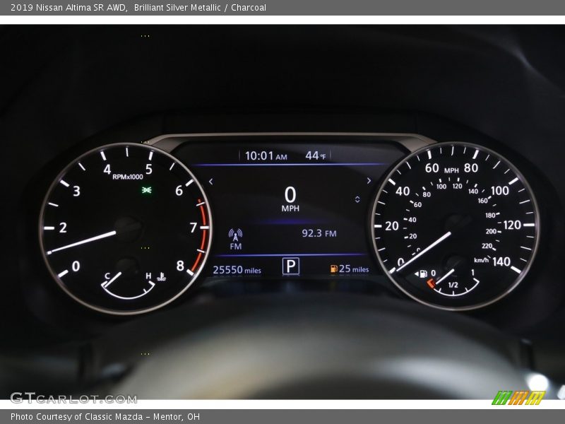 Brilliant Silver Metallic / Charcoal 2019 Nissan Altima SR AWD
