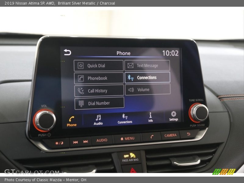 Brilliant Silver Metallic / Charcoal 2019 Nissan Altima SR AWD