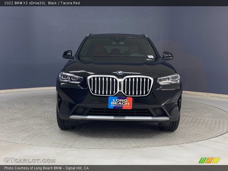 Black / Tacora Red 2022 BMW X3 sDrive30i