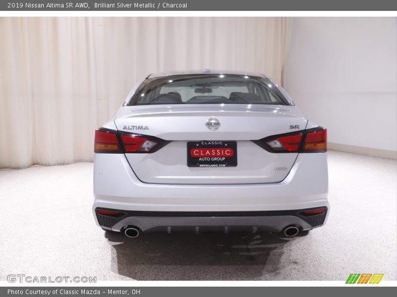 Brilliant Silver Metallic / Charcoal 2019 Nissan Altima SR AWD