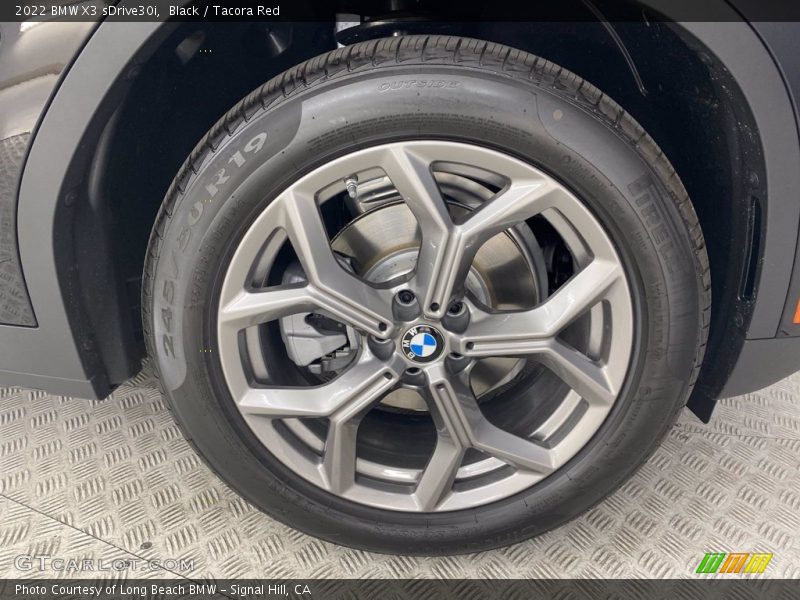 Black / Tacora Red 2022 BMW X3 sDrive30i