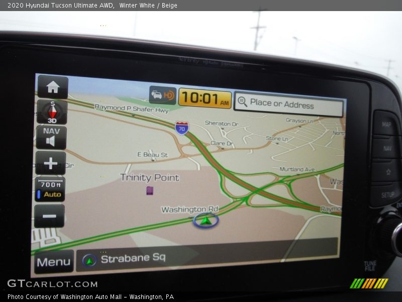 Winter White / Beige 2020 Hyundai Tucson Ultimate AWD