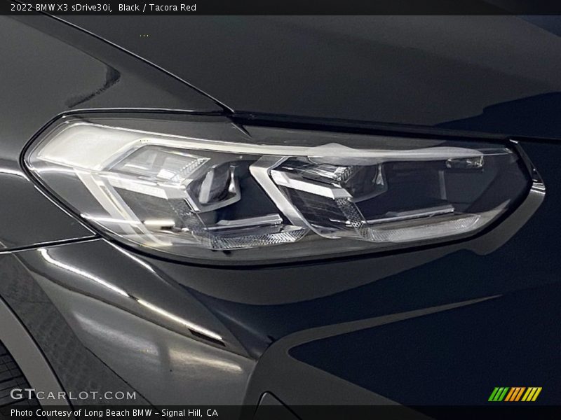 Black / Tacora Red 2022 BMW X3 sDrive30i