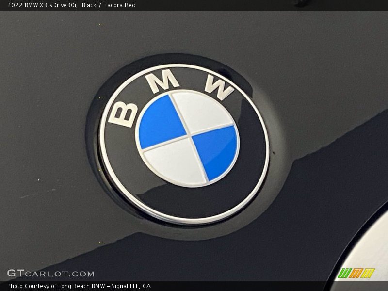 Black / Tacora Red 2022 BMW X3 sDrive30i